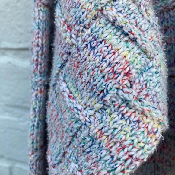 St. John's Bay Vintage Made in The USA Pastel Rainbow Confetti Sweater -Men's L - Picture 8 of 9